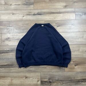 Vintage 90s Starter Faded Navy Crewneck Sweatshirt